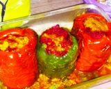 রাইস এন্ড মটন স্টাফড ক্যাপসিকাম (rice and mutton stuffed capsicum recipe in Bengali) রেসিপির ধাপ 6 ছবি