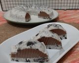 Foto langkah ke 8 dari resep Puding Coklat Oreo.