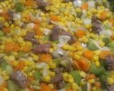 A picture of step 8 of Pasta and Beef.
