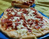 Foto del paso 1 de la receta: Pizza carnes en paila y perros calientes