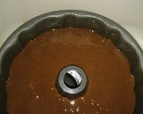 A picture of step 7 of Fudgy Almond Joy Stuffed Bundt Cake.