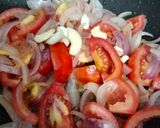 A picture of step 1 of Shahi Paneer.