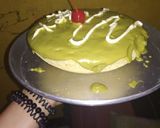 Foto langkah ke 6 dari resep Brownis matcha toping glaze Greentea 🤤🤤 cake double tea(kukus).
