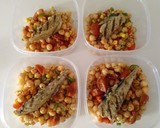 Foto del paso 4 de la receta: Ensalada de garbanzos y caballa al grill