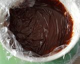 Une image de l'étape 5 de Tarte inversée café chocolat.