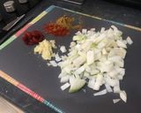 A picture of step 1 of Spicy Lentil Soup.