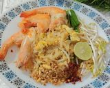 Gambar langkah 6 resipi Phad Thai Goong.