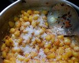 A picture of step 3 of Corn ussal or chat.