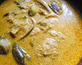 A picture of step 5 of Brinjal masala.