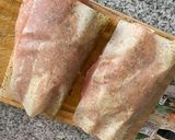 Foto del paso 2 de la receta: Pollo a la plancha con base finas hierbas (papeles para cocción) acompañado de verduras salteadas
