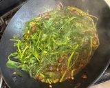 A picture of step 7 of Adobong Kangkong (water spinach).