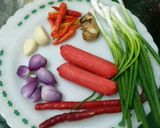 Foto langkah ke 1 dari resep Tumis sawi putih, wortel, telor sehat sederhana.