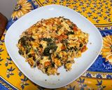 Une image de l'étape 14 de Omelette aux épinards, ail et tomates cerises.