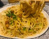A picture of step 7 of One-Pot Chicken Spaghetti.