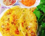 Hình bước làm 6 của món Bánh xèo tôm thịt nấm và trứng