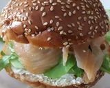 Une image de l'étape 4 de Hamburger au saumon.