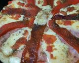 Foto del paso 6 de la receta: Primer pizza del año de jamón y morrón compartida con amigas