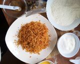 A picture of step 1 of Carrot Cinnamon Cake.