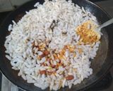 A picture of step 2 of Bhadang (Murmura Namkeen).