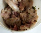 A picture of step 1 of Roast Rabbit meat.