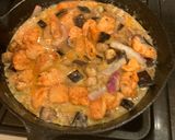 A picture of step 4 of Green Curry Chicken and Eggplant.