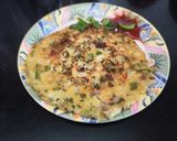 A picture of step 4 of Leftover Rice Uttapam.