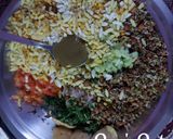 A picture of step 4 of Sprouted Bhel.