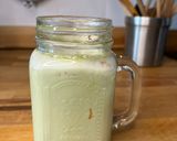 Foto del paso 9 de la receta: Matcha latte sin lactosa, sin azúcar y con fresa 🍓 🍵