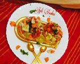 A picture of step 4 of Raw Mango salad.