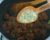 A picture of step 6 of Tala hua gosht Hyderabadi.