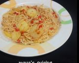 A picture of step 6 of Spaghetti with irish potatoes.