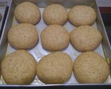 Foto langkah ke 3 dari resep Burger bun roti gandum.
