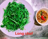 Hình bước làm 3 của món Đọt lang chấm tương hột👨‍🍳