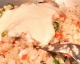 (小烤箱料理之四:剩飯料理) 奶香焗烤飯的食譜步驟5照片