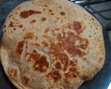 A picture of step 7 of Achari dum aloo.