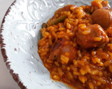 Foto del paso 4 de la receta: Arroz meloso de butifarra y judías tiernas