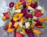 Foto langkah ke 4 dari resep Pudding Buah Bunga Telang.