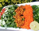 A picture of step 1 of Chicken salad.