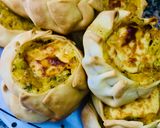 Foto del paso 9 de la receta: CANASTITAS DE ZAPALLO CALABAZA Y BROCOLI 🎃🥦🧅🧀 (con salsa blanca)