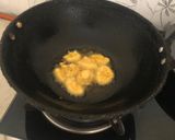 A picture of step 1 of Sour kadhi pakoda.
