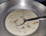 A picture of step 2 of #maharashtrian and North indian combo style :Mango kheer.