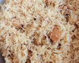 A picture of step 7 of Chicken Pulao 😋😋.