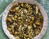 A picture of step 5 of পুঠি মাছ চুঙাত দিয়া /Swam barb fish cooked in Bamboo tubes.