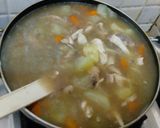 A picture of step 2 of Chicken Soup.