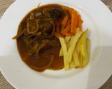 Foto langkah ke 4 dari resep Beef Steak with Brown Sauce (Steak Daging saos barbeque).