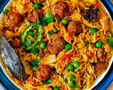 सोया मटर पुलाव(soya matar pulao recipe in hindi) रेसिपी चरण 7 फोटो