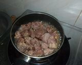 A picture of step 3 of Dry fried beef.