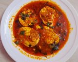 A picture of step 4 of Egg Curry.