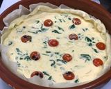 Foto del paso 5 de la receta Quiche de queso, espinacas, tomates cherry y más cositas ricas!! sin lactosa 💃