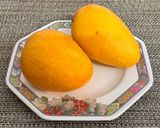 A picture of step 1 of Mango Kadhi-Summer Special.